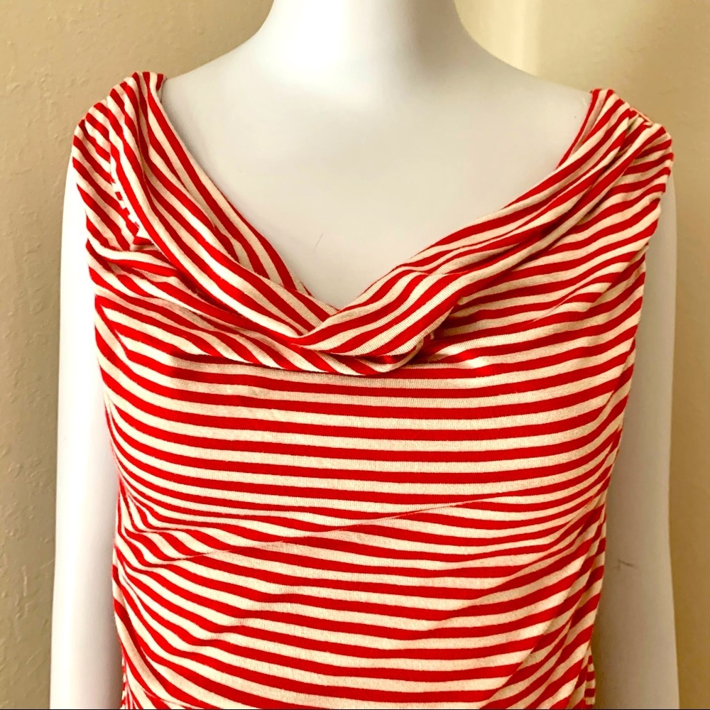 GUESS Red Striped Jersey Bodycon Dress Size Medium - Picture 12 of 15